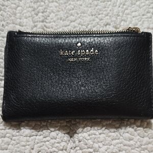 Kate Spade Black Textured Wallet